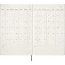 Kalendarz tygodniowy MOLESKINE 2027, 12M, L, 13x21cm, twarda oprawa, Sage Green