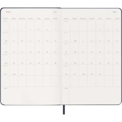 Kalendarz tygodniowy MOLESKINE 2027, 12M, L, 13x21cm, twarda oprawa, sapphire blue