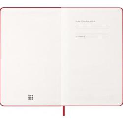 Kalendarz tygodniowy MOLESKINE 2027, 12M, L, 13x21cm, twarda oprawa, scarlet red