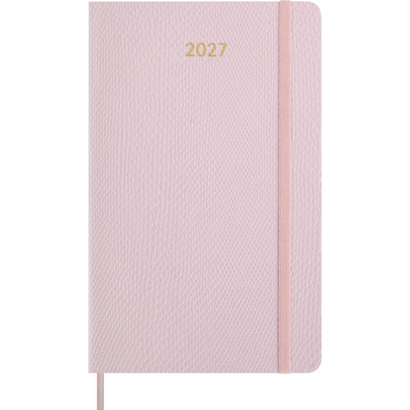 Kalendarz tygodniowy MOLESKINE 2027, 12M, L, 13x21cm, edycja limitowana, syntetyczna skóra węża, box, bordeaux