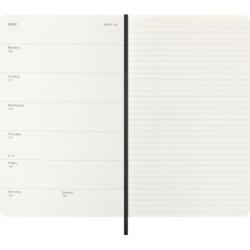 Kalendarz tygodniowy MOLESKINE 2027, 12M, L, 13x21cm, edycja limitowana, syntetyczna skóra węża, box, czarny