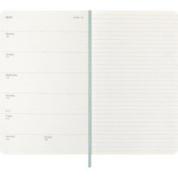 Kalendarz tygodniowy MOLESKINE 2027, 12M, L, 13x21cm, edycja limitowana, syntetyczna skóra węża, box, sage Green