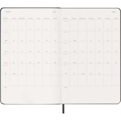 Kalendarz tygodniowy MOLESKINE 2027, 12M, L, 13x21cm, twarda oprawa, czarny