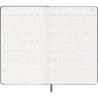 Kalendarz tygodniowy MOLESKINE 2027, 12M, L, 13x21cm, twarda oprawa, czarny