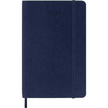 Kalendarz tygodniowy MOLESKINE 2027, 12M, P, 9x14cm, miękka oprawa, sapphire blue