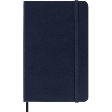 Kalendarz tygodniowy MOLESKINE 2027, 12M, P, 9x14cm, twarda oprawa, sapphire blue
