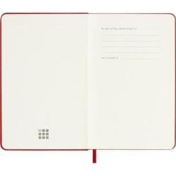 Kalendarz tygodniowy MOLESKINE 2027, 12M, P, 9x14cm, twarda oprawa, scarlet red