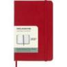 Kalendarz tygodniowy MOLESKINE 2027, 12M, P, 9x14cm, twarda oprawa, scarlet red