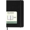 Kalendarz tygodniowy MOLESKINE 2027, 12M, P, 9x14cm, twarda oprawa, czarny