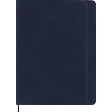 Kalendarz tygodniowy MOLESKINE 2027, 12M, XL, 19x25cm, miękka oprawa, sapphire blue