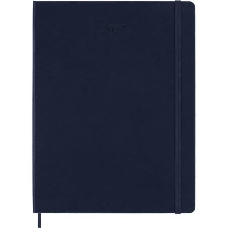 Kalendarz tygodniowy MOLESKINE 2027, 12M, XL, 19x25cm, twarda oprawa, sapphire blue
