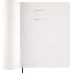 Kalendarz tygodniowy wertykalny MOLESKINE 2027, 13M, XXL, 23,5x28cm, miękka oprawa, czarny