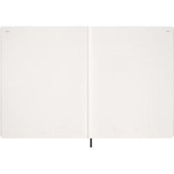 Kalendarz tygodniowy wertykalny MOLESKINE 2027, 13M, XXL, 23,5x28cm, miękka oprawa, czarny