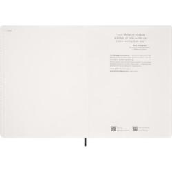 Kalendarz tygodniowy wertykalny MOLESKINE 2027, 13M, XXL, 23,5x28cm, miękka oprawa, czarny