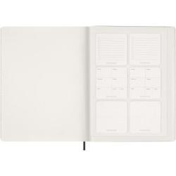 Kalendarz tygodniowy wertykalny MOLESKINE 2027, 13M, XXL, 23,5x28cm, miękka oprawa, czarny