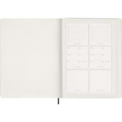 Kalendarz tygodniowy wertykalny Moleskine 2027 XXL 23,5 × 38 cm, 15 miesięcy, miękka oprawa, myrtle green
