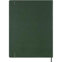 Kalendarz tygodniowy wertykalny Moleskine 2027 XXL 23,5 × 38 cm, 15 miesięcy, miękka oprawa, myrtle green