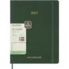 Kalendarz tygodniowy wertykalny Moleskine 2027 XXL 23,5 × 38 cm, 15 miesięcy, miękka oprawa, myrtle green
