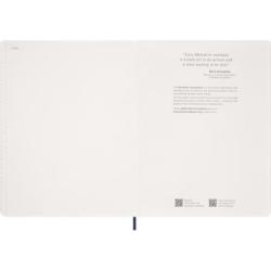Kalendarz tygodniowy wertykalny MOLESKINE 2027, 13M, XXL, 23,5x28cm, miękka oprawa, sapphire blue