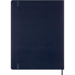 Kalendarz tygodniowy wertykalny MOLESKINE 2027, 13M, XXL, 23,5x28cm, miękka oprawa, sapphire blue