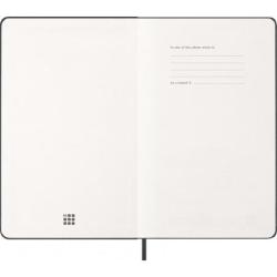Kalendarz tygodniowy wertykalny MOLESKINE 2027, 12M, L, 13x21cm, twarda oprawa, czarny