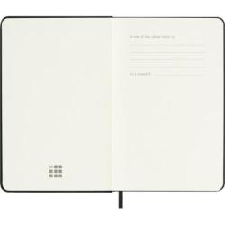 Kalendarz tygodniowy wertykalny MOLESKINE 2027, 12M, P, 9x14cm, twarda oprawa, czarny