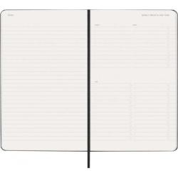 Kalendarz tygodniowy wertykalny MOLESKINE Pro 2027, 12M, L, 13x21cm, twarda oprawa, czarny