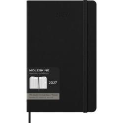 Kalendarz tygodniowy wertykalny MOLESKINE Pro 2027, 12M, L, 13x21cm, twarda oprawa, czarny