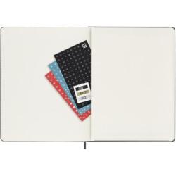 Kalendarz tygodniowy wertykalny MOLESKINE Pro 2027, 12M, XL, 19x25cm, twarda oprawa, czarny