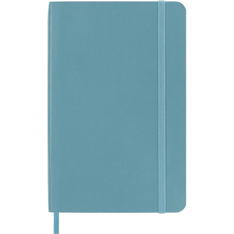 Notes MOLESKINE, P, 9x14cm, gładki, miękka oprawa, Reef Blue, 192 strony