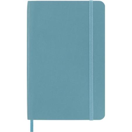 Notes MOLESKINE, P, 9x14cm, gładki, miękka oprawa, Reef Blue, 192 strony