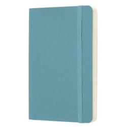 Notes MOLESKINE, P, 9x14cm, gładki, miękka oprawa, Reef Blue, 192 strony