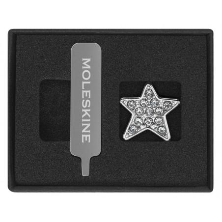 Przypinka MOLESKINE Star Crystal, srebrna