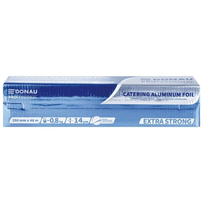 Folia aluminiowa cateringowa DONAU PROFESSIONAL, 0,8kg, 290mm×48m, gr.14