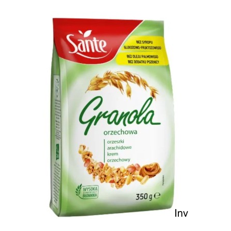 Granola orzeszki arachidowe krem orzechowy SANTE 350g