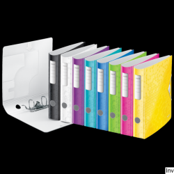 Segregator Leitz 180 Active WOW, 50 mm, żółty, na dokumenty A4, 350 kartek, z mechanizmem 180