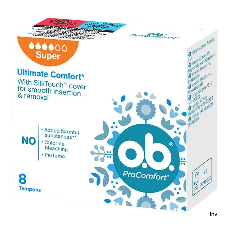 Tampony OB Procomfort Super, 8 szt. 34565