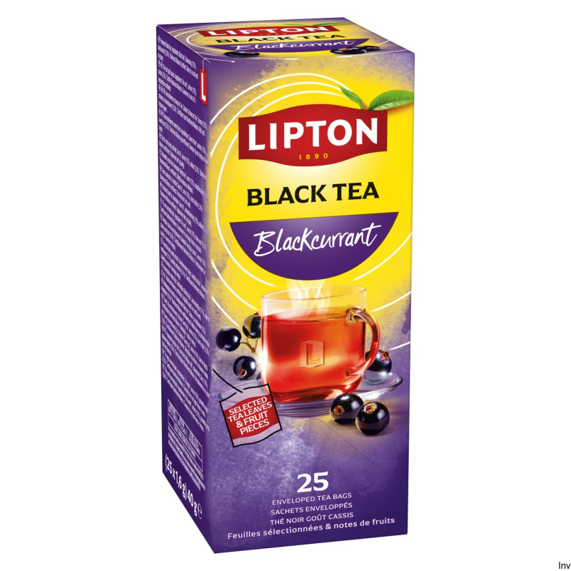 Herbata Lipton Feel Good Selection Refresh czarna porzeczka 25 kopert