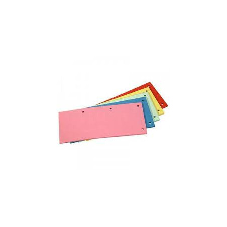Przekładki numeryczne i alfabetyczne 98x240 mm wąskie 100 sztuk mix Gimar