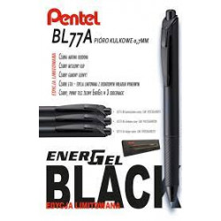 Pióro kulkowe Energel czarne + wkład indygo czerń w etui BL77A+LR7-WA2BAPL PENTEL - 1