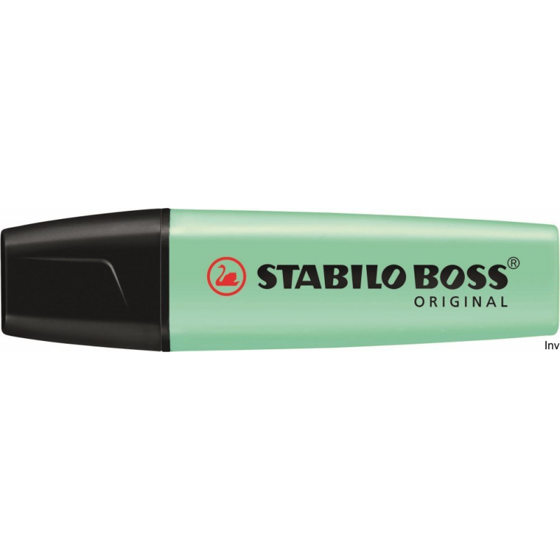 Zakreślacz STABILO BOSS pastelowy zielony 70/116, tusz na bazie wody, szerokość linii 2-5 mm