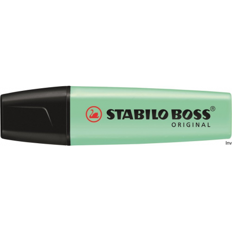Zakreślacz STABILO BOSS pastelowy zielony 70/116, tusz na bazie wody, szerokość linii 2-5 mm