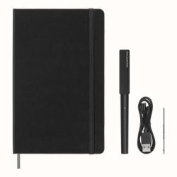 Zestaw MOLESKINE Smart Writing Set 3: notes L w linie + długopis, czarny