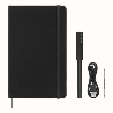 Zestaw MOLESKINE Smart Writing Set 3: notes L w linie + długopis, czarny