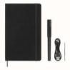Zestaw MOLESKINE Smart Writing Set 3: notes L w linie + długopis, czarny