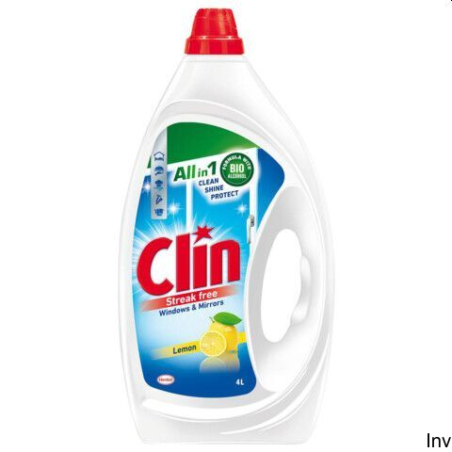 CLIN Płyn do mycia szyb 4l Windows & Mirrors Lemon