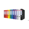 Segregator Office Products A4 55mm niebieski z kartonu z etykietą i wzmocnionym otworem na palec