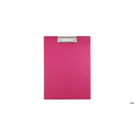 Deska A4 z klipsem Biurfol KKL-01-03 pastel różowa, tektura 1,9mm, ekologiczna folia, 2 lata gwarancji