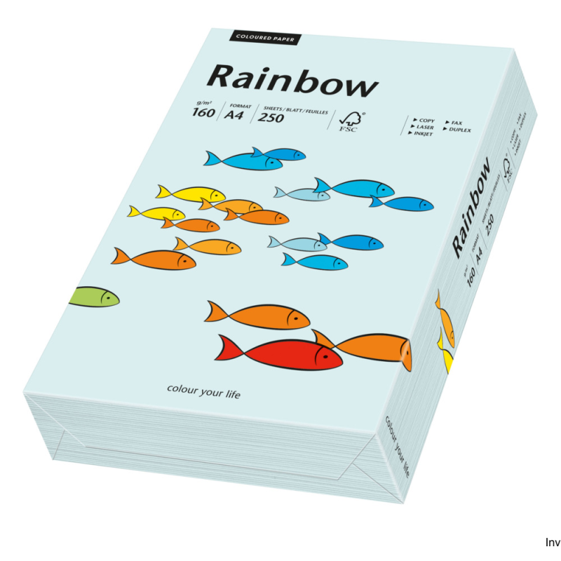 Papier Xero A4 160g jasnoniebieski R82 Rainbow