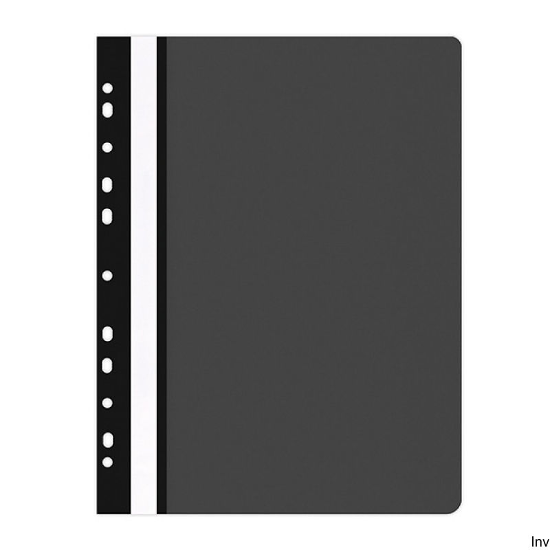 Skoroszyt , PP, A4, miękki, 100/170mikr., wpinany, czarny, typu OFFICE PRODUCTS 21104121-05